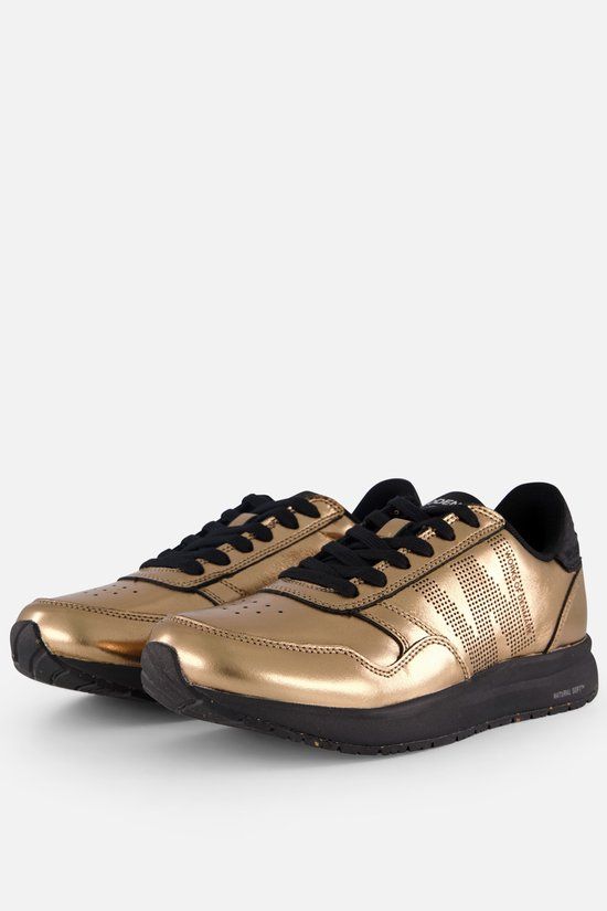 Woden Nicoline Metallic Sneakers Vrouwen Leer Rubber 38