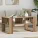 vidaXL Salontafel Artisan Eiken 92 x 49,5 x 45 cm Bewerkt Hout