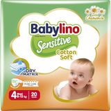 Babylino Sensitive Luiers Maat 4, Maxi (8-13 kg), 20 Stuk