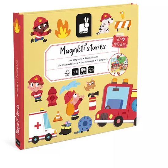 Janod Magneti Stories Brandweer Educatieve magneetset