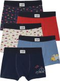 Vertbaudet Set van 5 boxershorts met auto's voor jongens