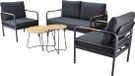 AVH-Collectie Florina stoel bank loungeset 5-delig aluminium teak antraciet