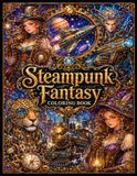 Steampunk Fantasy Coloring Book: Libro para colorear