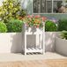 Maison Exclusive - Jardinière avec espace de rangement, blanc, 54x34,5x81 cm, pin massif