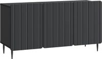 vidaXL TV-kast 99 x 34,5 x 52 cm Zwart Bewerkt hout