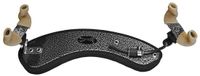 Wolf SR-23-SIL schoudersteun voor viool, Forte Secondo, zilverkleurig met ‘silver penny vein’ textuur, geschikt voor 4/4-3/4