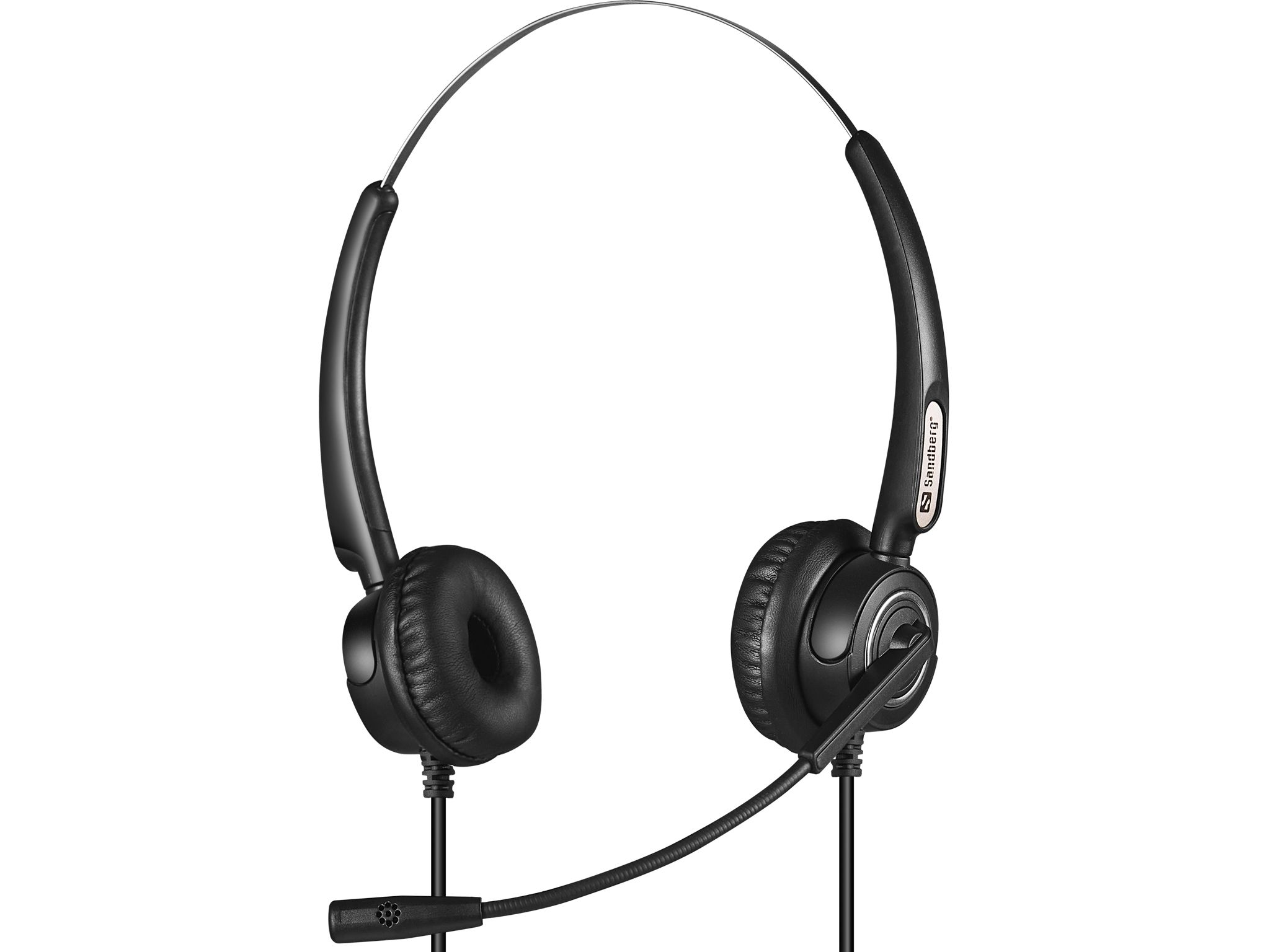 Sandberg 126-30 Headset Bedraad Hoofdband Kantoor/callcenter USB Type-A Zwart