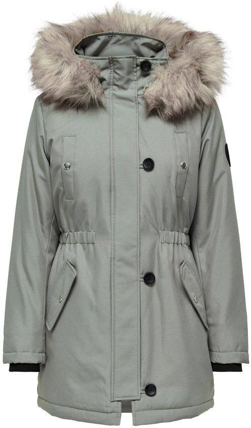 ONLY ONLIRIS FUR WINTER PARKA LIFE CC OTW Dames Parka - Maat M - Shadow;Nature Fur