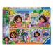 Ravensburger - Set van 4 Dora puzzels, Puzzels voor kinderen van 4 jaar en ouder, Cadeau voor meisje en man van 4 jaar oud, 42 stuks, kinderpuzzels 36 x 26 cm