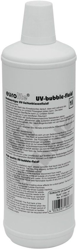 EUROLITE UV-Bubble vloeistof 1l rood