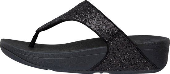 FitFlop Lulu Glitter Teenslippers Dames Zwart Maat 38