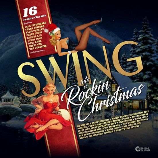 Swing Various Artists - Swing Into A Rockin Christmas: 16 Festive Classics (LP) (Green Marble Vinyl)