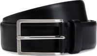 BOSS Leren Riem Erman-L Sz35 Leather Belt W85 Black Zwart