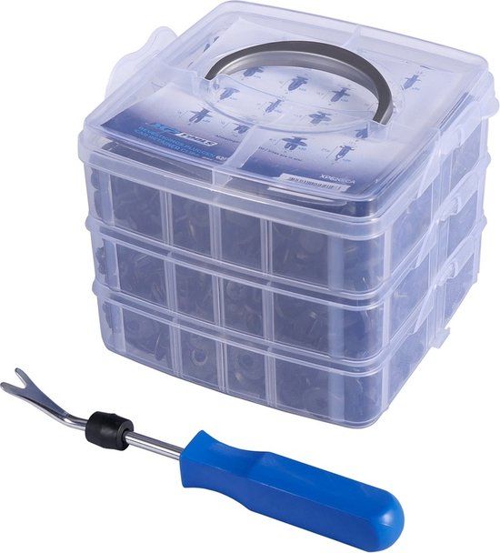 XP Tools Interieur clip set - Auto clips 625 dlg - Universeel