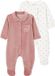 Vertbaudet Set van 2 fluwelen pyjamapakjes oudroze