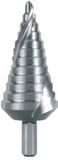 RUKO 101060E Getrapte boor 6 - 37 mm HSSE-Co 5 Gezamenlijke lengte 100 mm 3 vlakken schacht