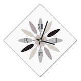 Wandklok met bedrukt papier - geschikt voor woonkamer, keuken, kantoor - stil uurwerk