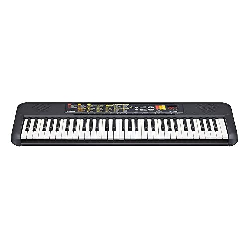 Yamaha PSR-F52 portable keyboard, in zwart - Compact digitaal keyboard voor beginners met 61 toetsen, 144 voices en 158 begeleidingen,920 mm × 266 mm × 73 mm