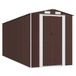 vidaXL Tuinschuur 192x523x223 cm Gegalvaniseerd Staal Donkerbruin