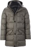 Babista heren Donsjack - 50 - olijf - Plus Size
