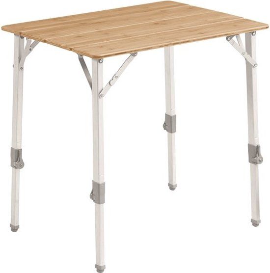 Outwell Custer Tafel met Bamboe Tafelblad S - Bruin - 50 cm