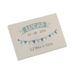 Mopec kaart horizontaal met wimpelketting voor kinderen, verpakking met 5 vellen, karton, wit, 0,02 x 3,50 x 5,00 cm, 5 stuks