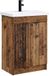 vidaXL Meuble de salle de bain Bois vieilli 56 x 37,5 x 81 cm Bois traité