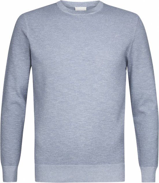 Profuomo Trui ronde hals Heren Licht blauw Maat S - Mannen