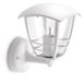 Philips Creek Buitenwandlamp, IP44 Weerbestendig, Duurzaam, Aluminium, Klassiek Design, Wit, E27-fitting, LED-Lamp Apart Verkrijgbaar