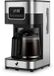 NovaWare Machine à café Café filtre - 1.5L – Avec carafe en verre & filtre r éutilisable – Affichage – 12 Tasses – Noir/Inox