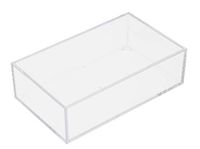 Compactor Crystal Box van polystyrol, medium, 16 x 9,5 x 5 cm, kunststof, transparant