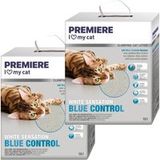 PREMIERE White Sensation - blue control, klontvormende kattenbakvulling 2x10 l