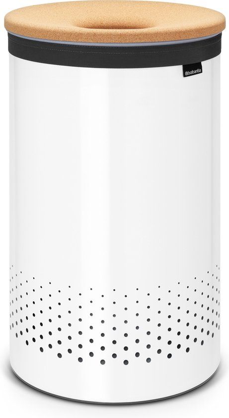 Brabantia Wasmand - 60 l - Wit / Kurk