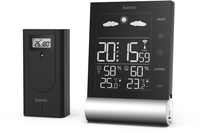 Hama Black Line M Weerstation - Zwart - Batterij/Accu