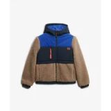 Superdry Fleece Jas Bruin, Blauw XS Vrouw