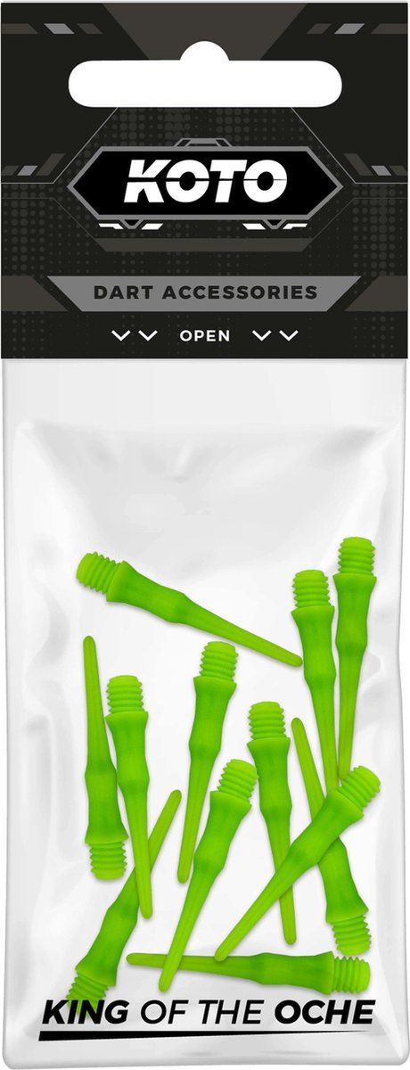 Koto Soft Tip Dart Points Green - 8719407094841