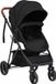 vidaXL Kinderwagen 2-in-1 staal antracietkleurig en zwart