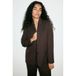 Mango blazer met krijtstreep - bruin