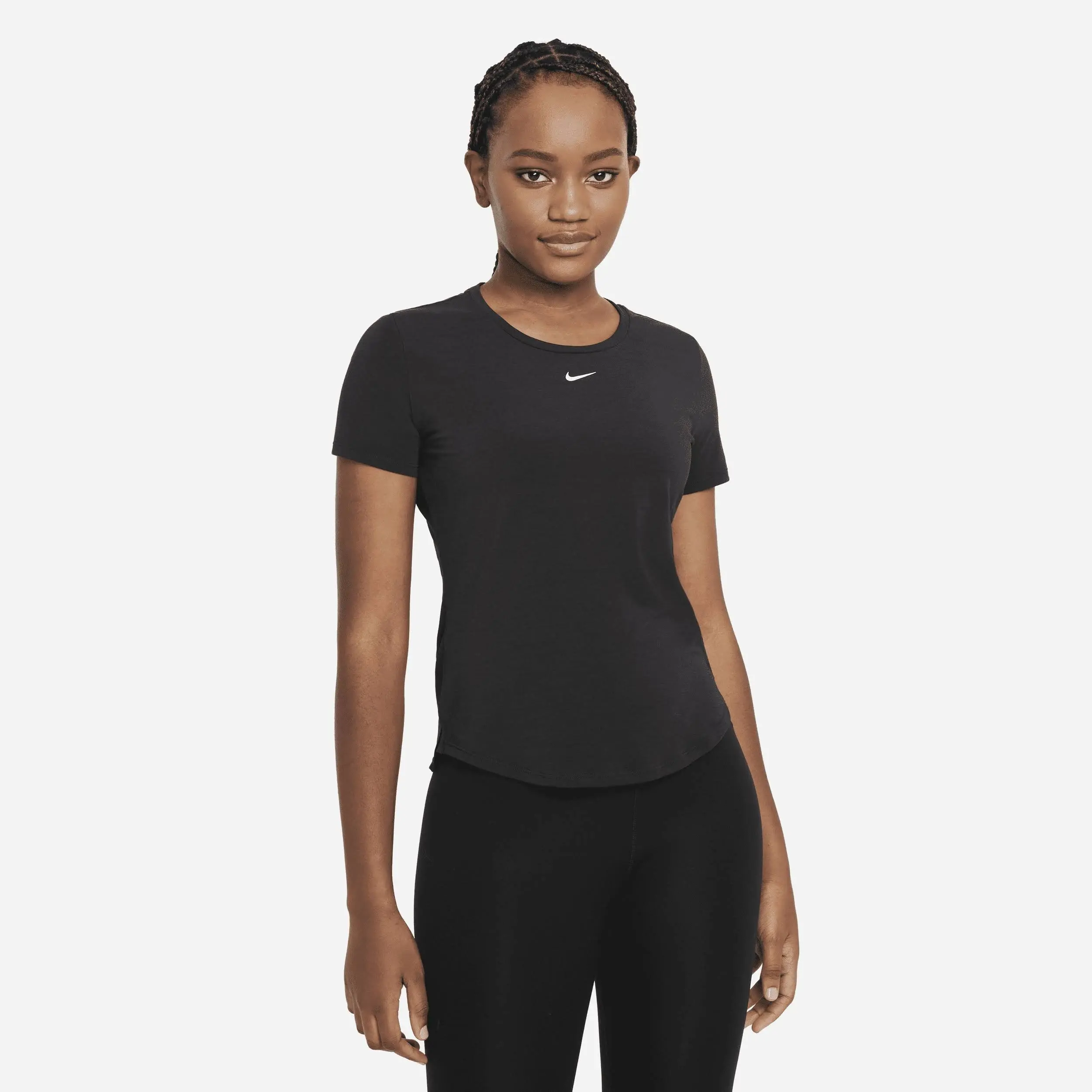 Nike Dri-FIT One Luxe Standard T-shirt Dames Zwart S