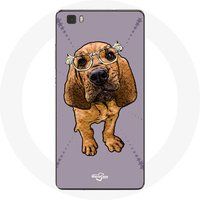 Maniacase Etui voor Huawei P8 Bruine flaporen