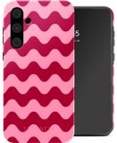 Selencia Hoesje - Geschikt voor Samsung Galaxy A55 (5G) - Backcover - Wave Vibes Lipstick