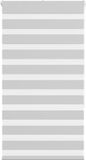 vidaXL Zebra rolgordijn 85x150 cm stofbreedte 80,9 cm lichtgrijs