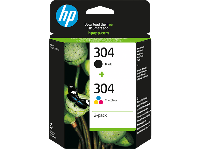 HP 304 Multicolor + Zwart - 8720254994888