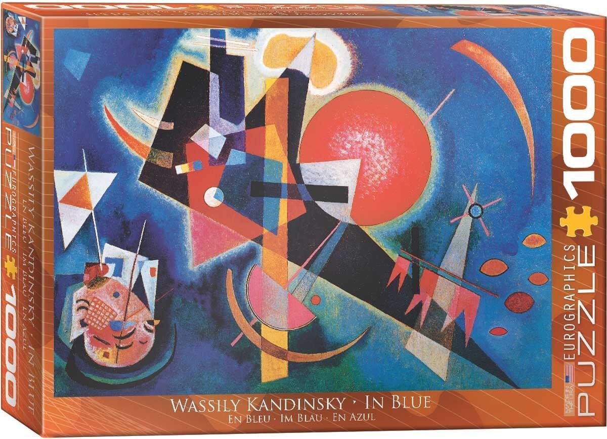 Eurographics In Blue - Wassily Kandinsky Puzzel (1000 stukjes)