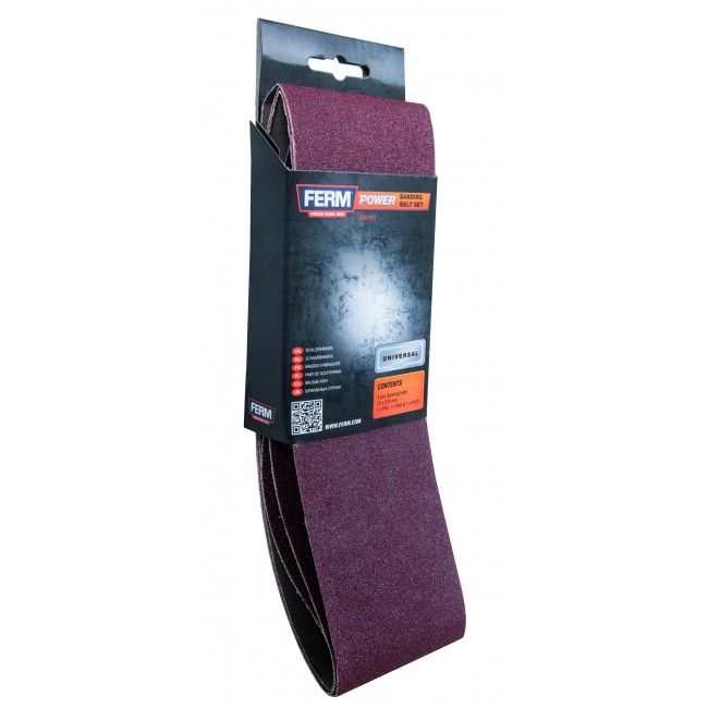 Ferm Sanding belts P60 P100 P120 3 pc. 75x533m - BSA1013