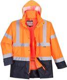Portwest US768 Hi-Vis Executive Jack Getapete Naden Tweeweg Rits 300D Nylon