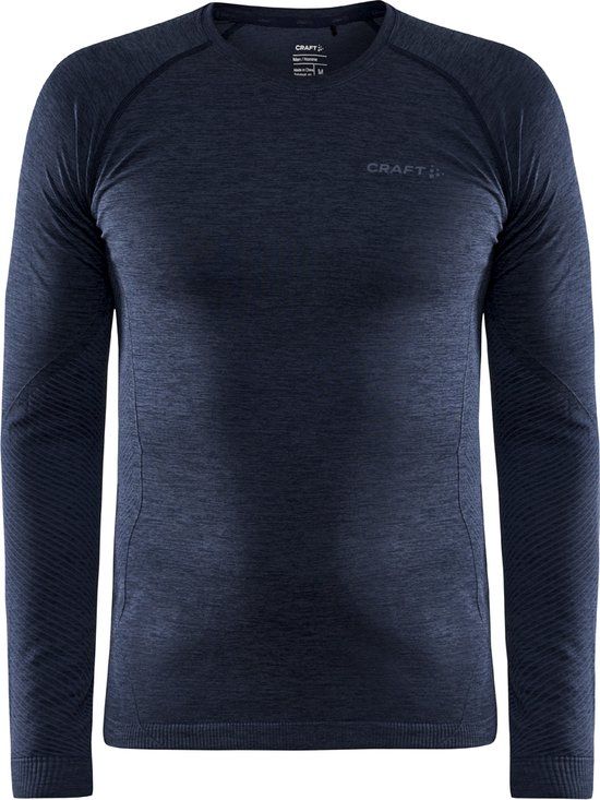 Craft Core Dry Active Comfort LS Thermoshirt Heren L Donkerblauw