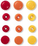 Prym Love Color drukknoppen Bloem 13,6 mm geel/rood/oranje