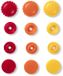 Prym Love Color drukknoppen Bloem 13,6 mm geel/rood/oranje