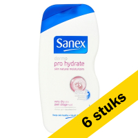 Sanex Aanbieding: 6x Sanex douchecreme Pro Hydrate (500 ml)